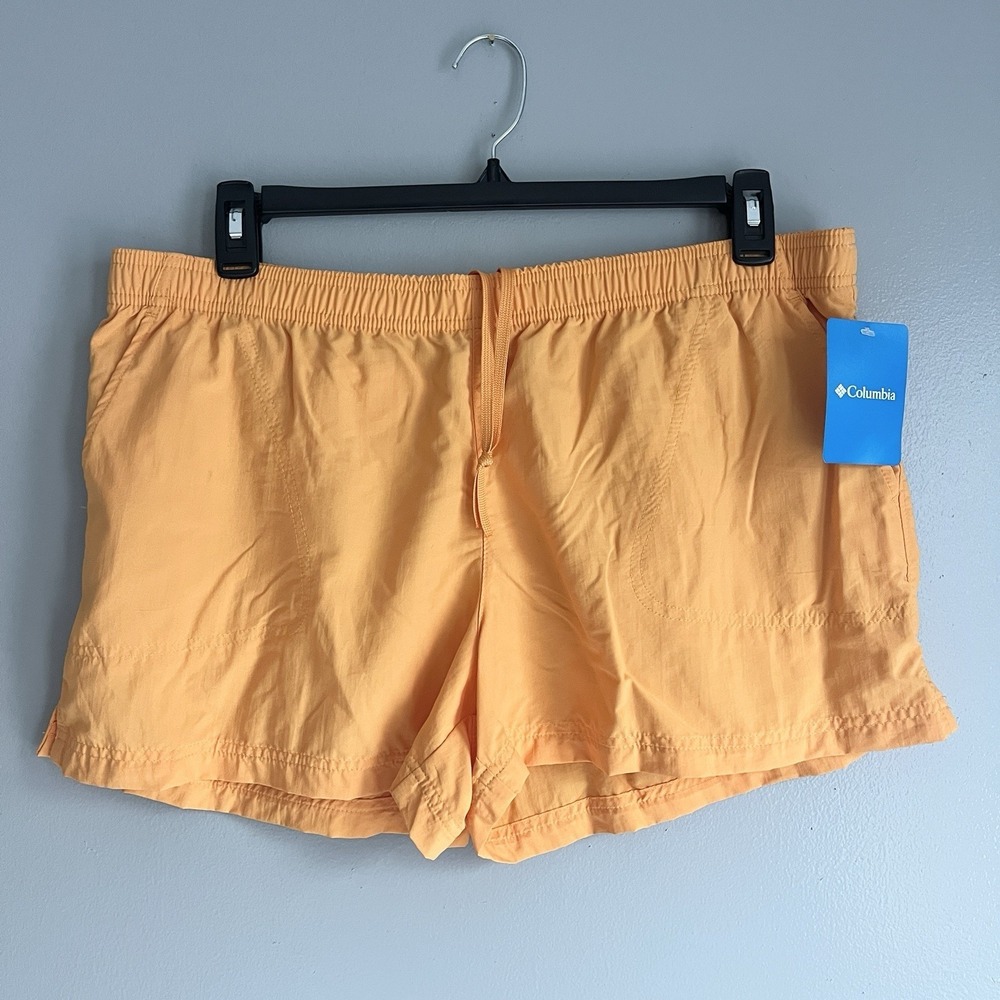 Columbia Sandy River Shorts Women's Orange 3" Hike Camp Fishing Outdoors XL NWT